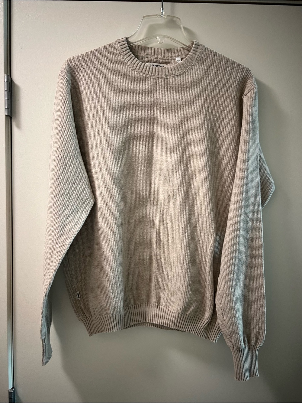 Linksoul Men's Crewneck Sweater in Light Beige